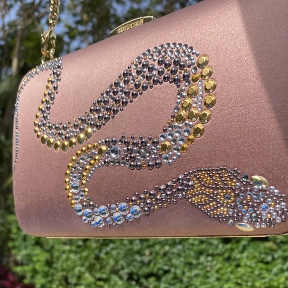 Roberto Cavalli Satin and Crystal Snake Crossbody - Picture 6 of 10